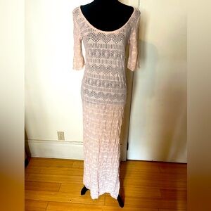 Free People mesh bodycon maxi dress